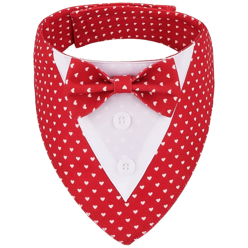 Pet Plaid Bow Tie Collar Scarf for Dogs & Cats