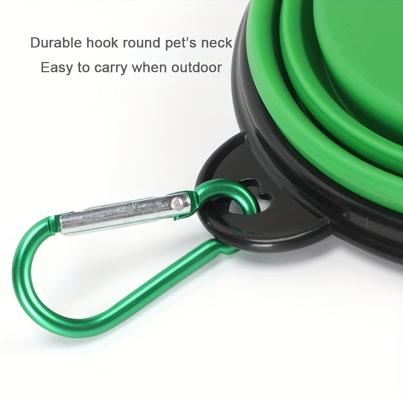 Collapsible Dog Bowl, Portable Folding Pet Travel Bowl for Food & Water