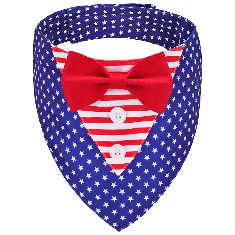 Pet Plaid Bow Tie Collar Scarf for Dogs & Cats