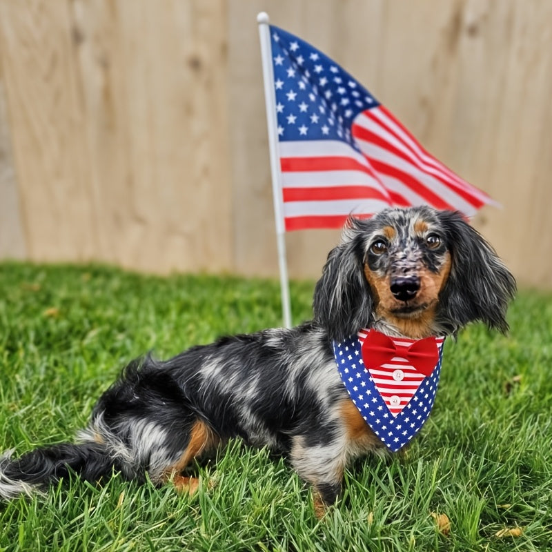 Pet Plaid Bow Tie Collar Scarf for Dogs & Cats