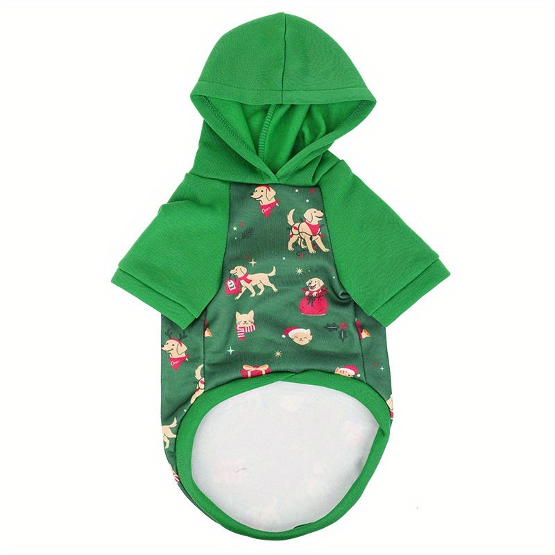 Christmas Hooded Sweatshirt for Small Dogs & Cats
