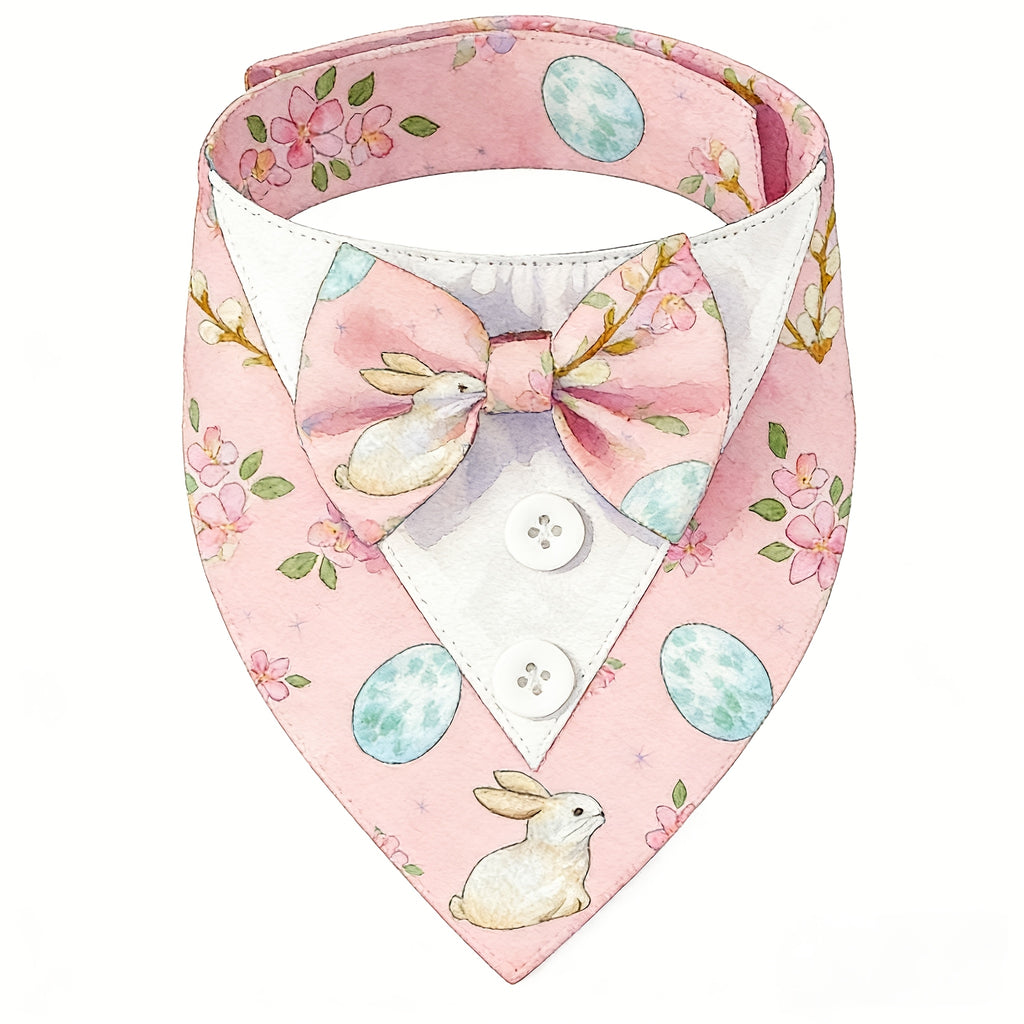 Pet Plaid Bow Tie Collar Scarf for Dogs & Cats