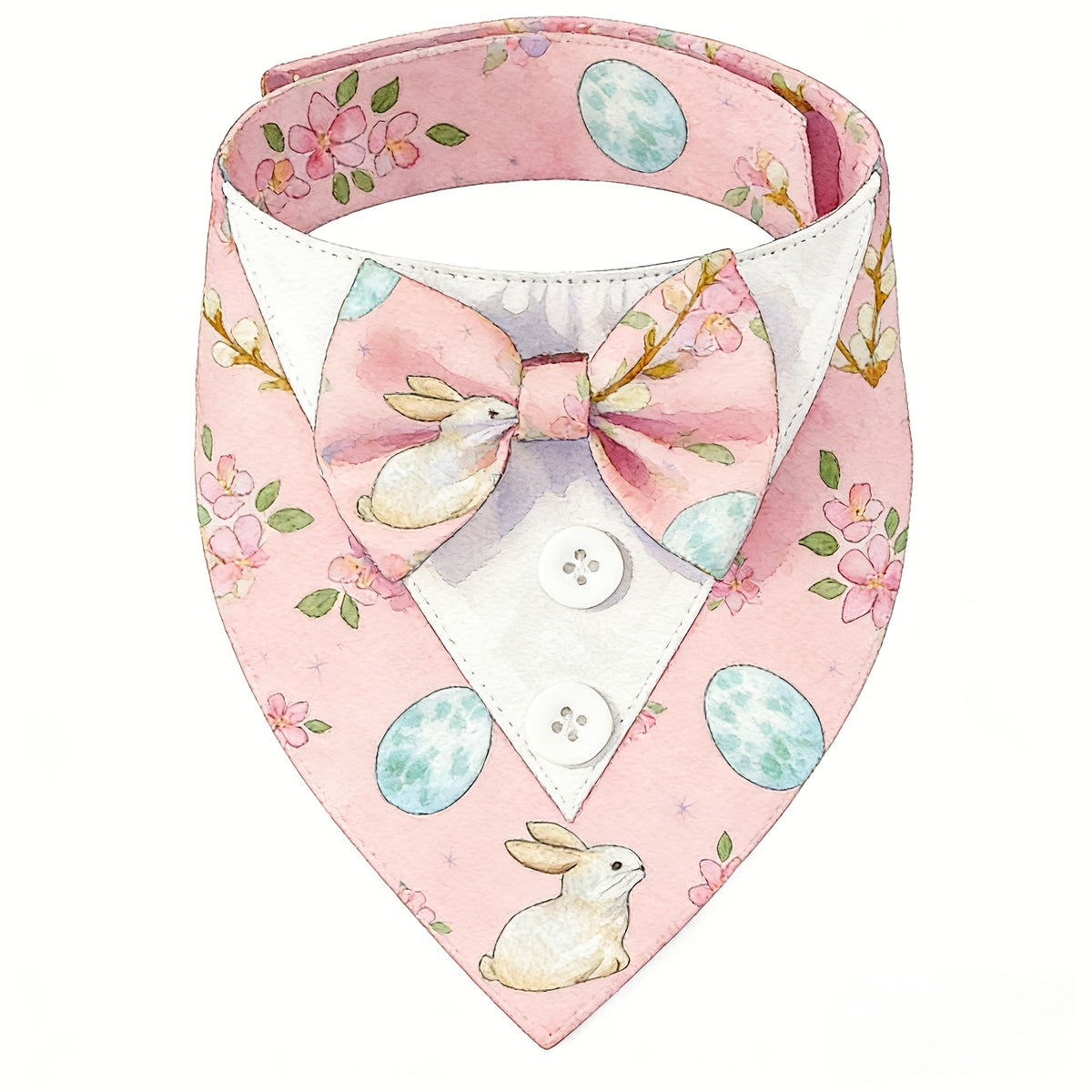 Pet Plaid Bow Tie Collar Scarf for Dogs & Cats