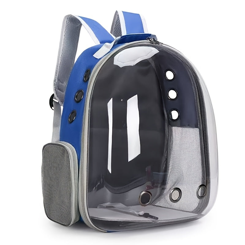 Space Capsule Pet Backpack, Breathable Transparent Carrier for Cats & Dogs