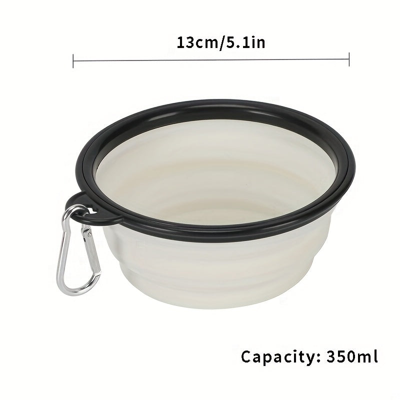 Collapsible Dog Bowl, Portable Folding Pet Travel Bowl for Food & Water