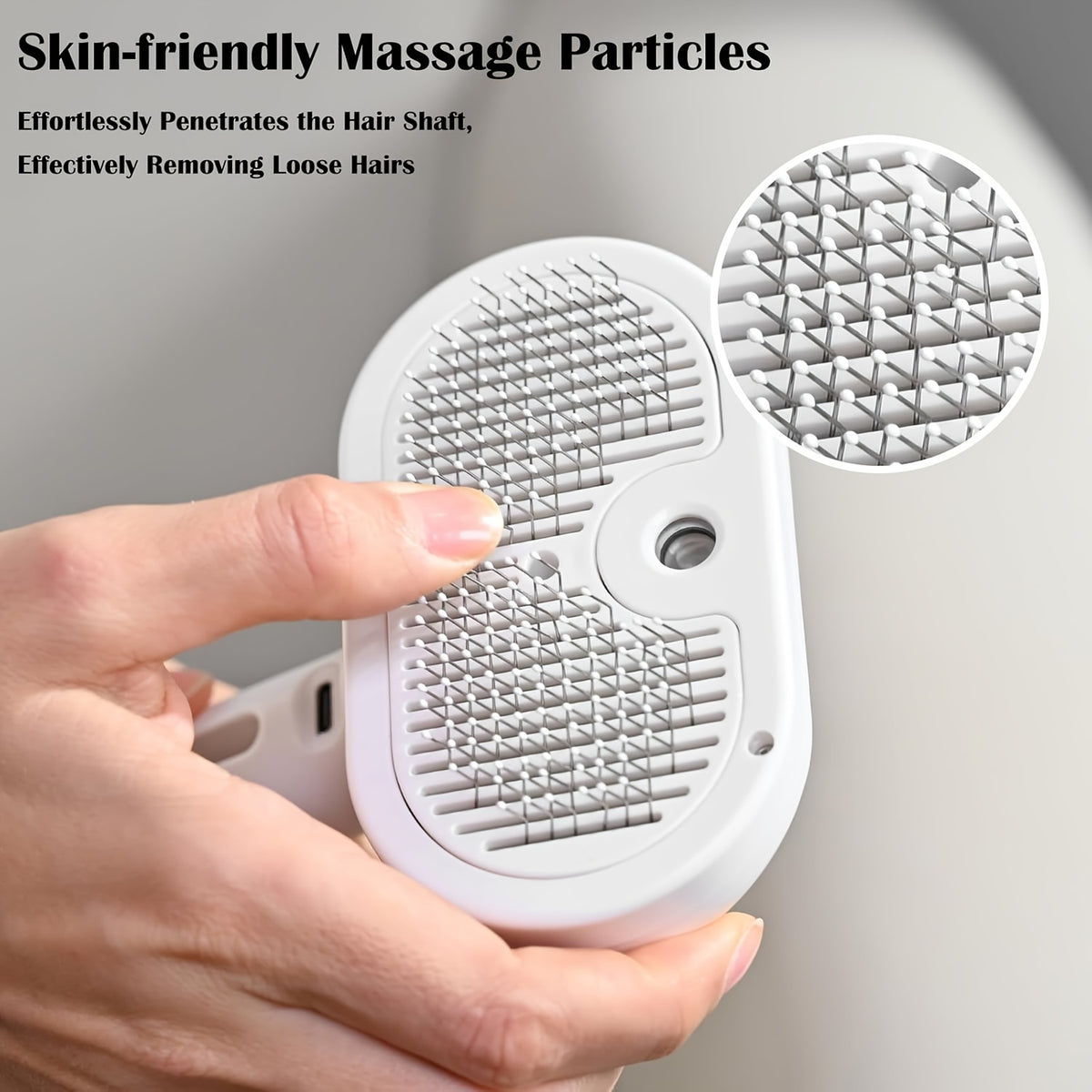 3-in-1 Steam Pet Brush for Cats & Dogs, Grooming Comb for Shedding & Hair Removal