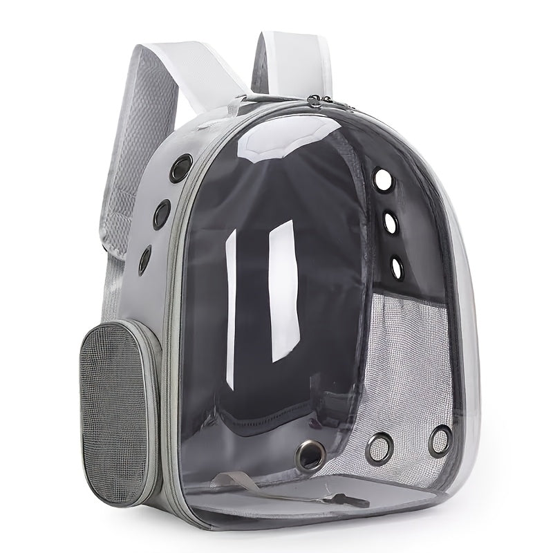 Space Capsule Pet Backpack, Breathable Transparent Carrier for Cats & Dogs