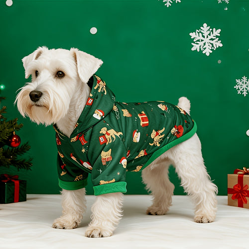Christmas Hooded Sweatshirt for Small Dogs & Cats