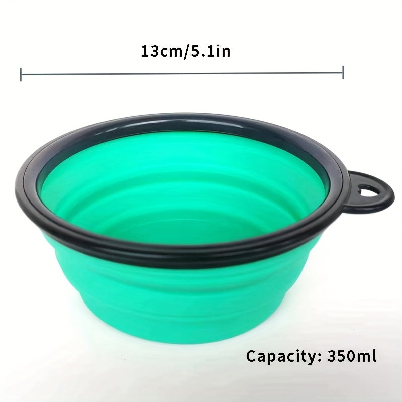 Collapsible Dog Bowl, Portable Folding Pet Travel Bowl for Food & Water