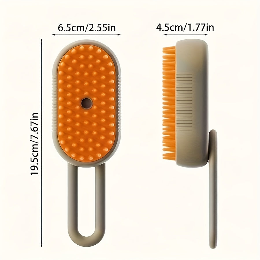 Pet Steam Spray Comb for Cats & Dogs, Detangling Brush for Loose Fur