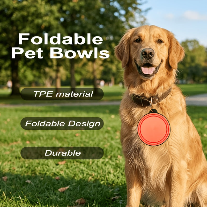 Collapsible Dog Bowl, Portable Folding Pet Travel Bowl for Food & Water