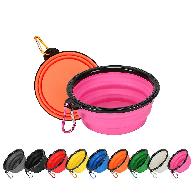 Collapsible Dog Bowl, Portable Folding Pet Travel Bowl for Food & Water