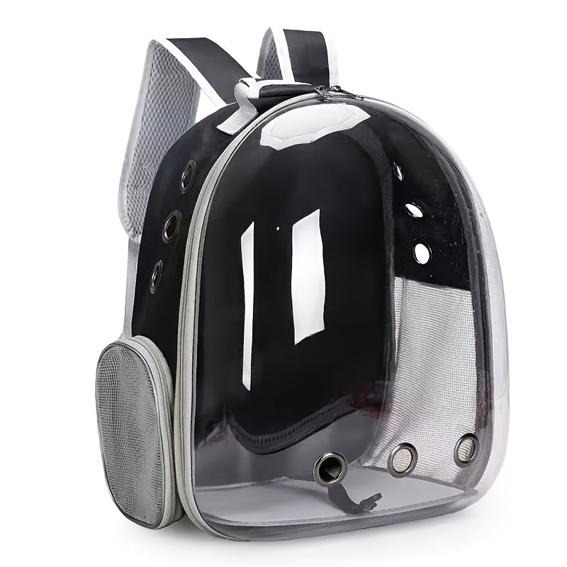 Space Capsule Pet Backpack, Breathable Transparent Carrier for Cats & Dogs