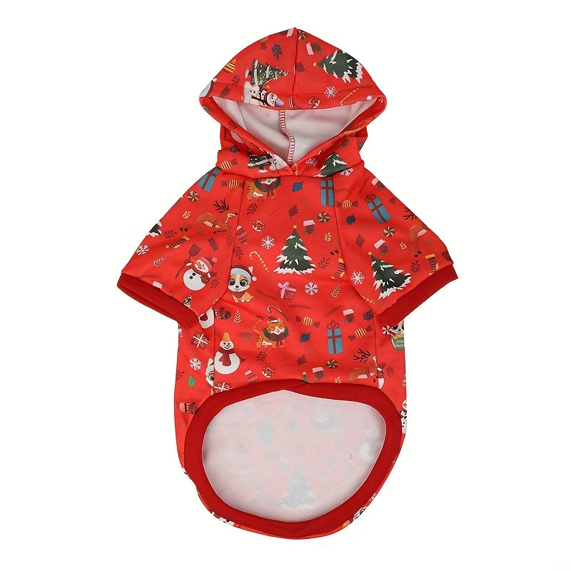Christmas Hooded Sweatshirt for Small Dogs & Cats